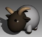 Model 3D lalki-kozy-zwierzęcia