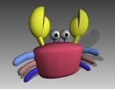 Animal Puppets Crab 3d model