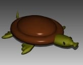 Modello 3d di tartaruga burattino animale