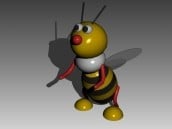 Tierbienenpuppe 3D-Modell