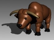 Animal Puppet Buffalo 3d model