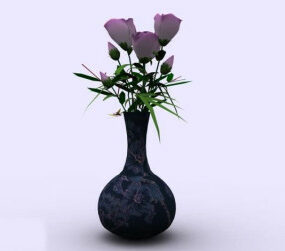 مدل سه بعدی گیاه گلدانی کوچک