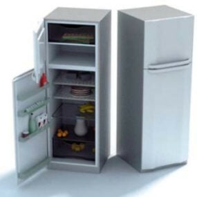 Store køleskabe gratis 3d-model