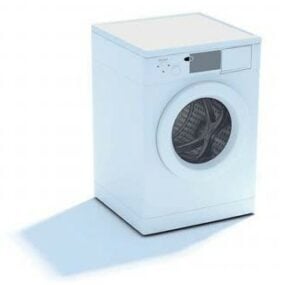 Modern Önden Yüklemeli Çamaşır Makinesi 3D model