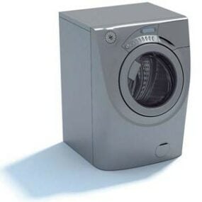 Mô hình 3d máy giặt màu tối