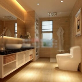Cena do interior do banheiro Modelo 3D