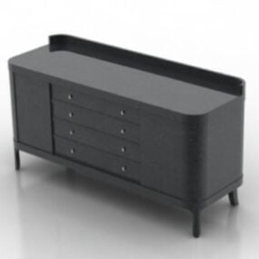 Black Desk 3d model