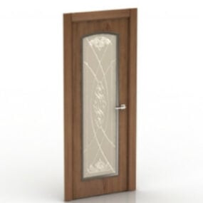 木製ドア無料3Dモデル