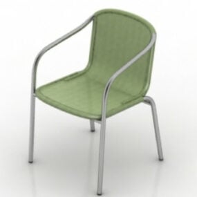 3д модель зеленого стула