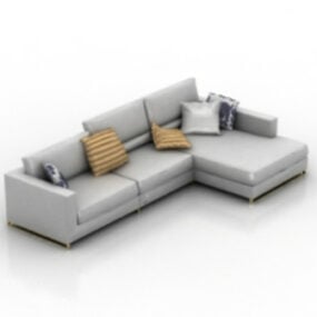 L Sofa Interior  Free 3d model