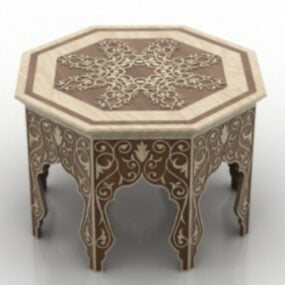 3D model dřevěného stolu Continental
