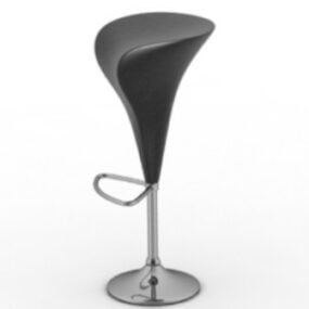 Krzesło barowe w stylu kwiatowym Model 3D