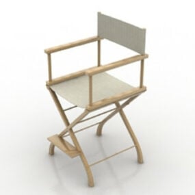 कैज़ुअल लकड़ी की कुर्सी मुफ़्त 3डी मॉडल