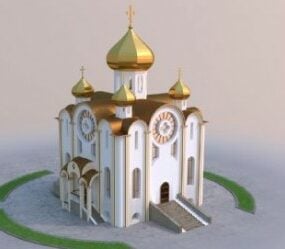 نموذج مسجد ثلاثي الأبعاد