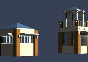 Community Portal Building 3d model