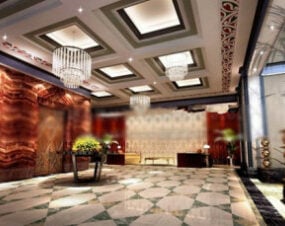 Fortune Hotel Hall Design 3D-Modell