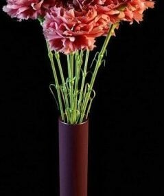 Il modello 3d del vaso di fiori per interni