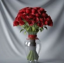 Model 3D róży Bonsai
