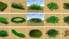 Tuinlandschap Gras 3D-model