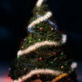 דגם תלת מימד של עץ חג המולד