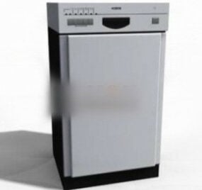 Modello 3d della lavatrice automatica