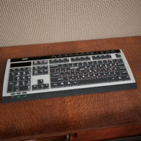 台式游戏键盘3d模型