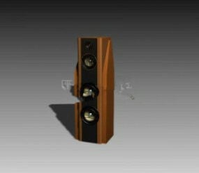 Brun DVD-högtalare 3d-modell