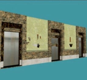 آسانسور مسکونی مدل سه بعدی
