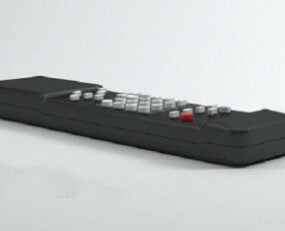 Black Remote Control 3d model