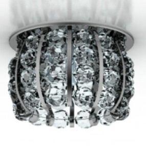 Crystal Chandelier Decoration Metal Lamp 3d model