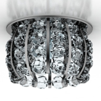 Kristallkrona dekoration metall lampa