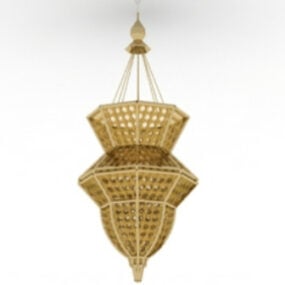 3d модель бамбукової люстри