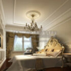 Scena Europejska Luksusowa Sypialnia Wnętrze