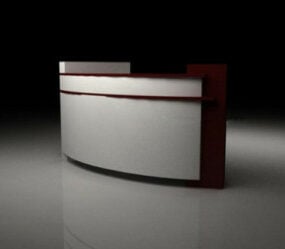 Modelo 3D da cena do caixa do escritório