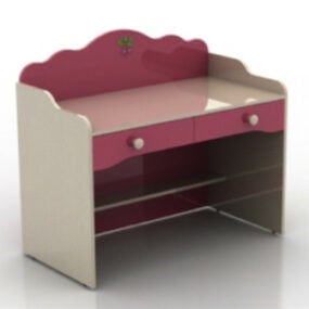 儿童书桌家具3d模型