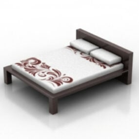 Nowoczesny model łóżka weselnego 3D