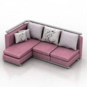 Καναπές πολλαπλών καθισμάτων L Max μοντέλο 3d