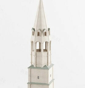 व्हाइट नोबल चर्च 3डी मॉडल