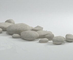 مدل سه بعدی سنگ های کوچک