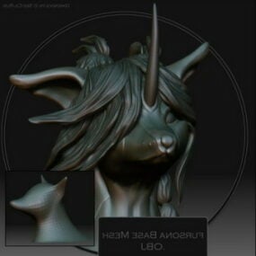 Unicorn Head 3d model
