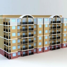 3д модель здания кондоминиума