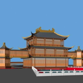 Starověký čínský palác 3D model