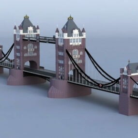 Modelo 3D da Tower Bridge de Londres
