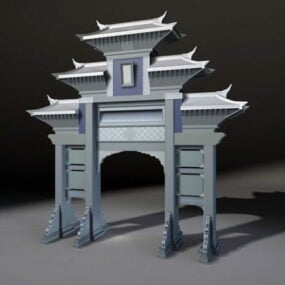 Mô hình 3d Paifang Trung Quốc