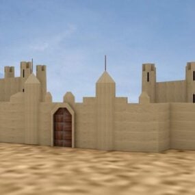 Minecraft Castle Gaming Component 3D-malli