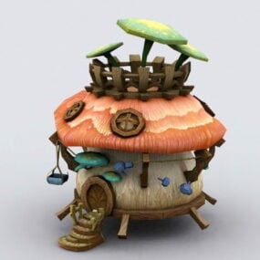 Mushroom Fairy House 3d model