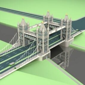 Tower Bridge 3d-malli
