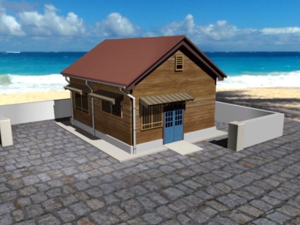 Малый пляжный домик