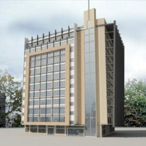 مدل سه بعدی معماری هتل