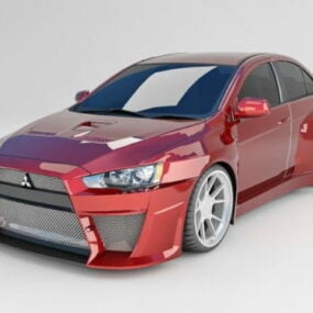 Model 3D Mitsubishi Lancera Evolution